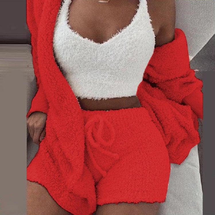 Plush Home Casual Wear - Cosy Knit Set (3 Pieces)