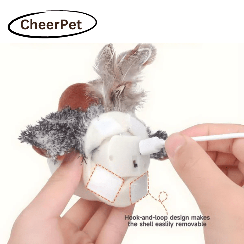 1+1 FREE | CheerPet Cat Bird Toy with Wings