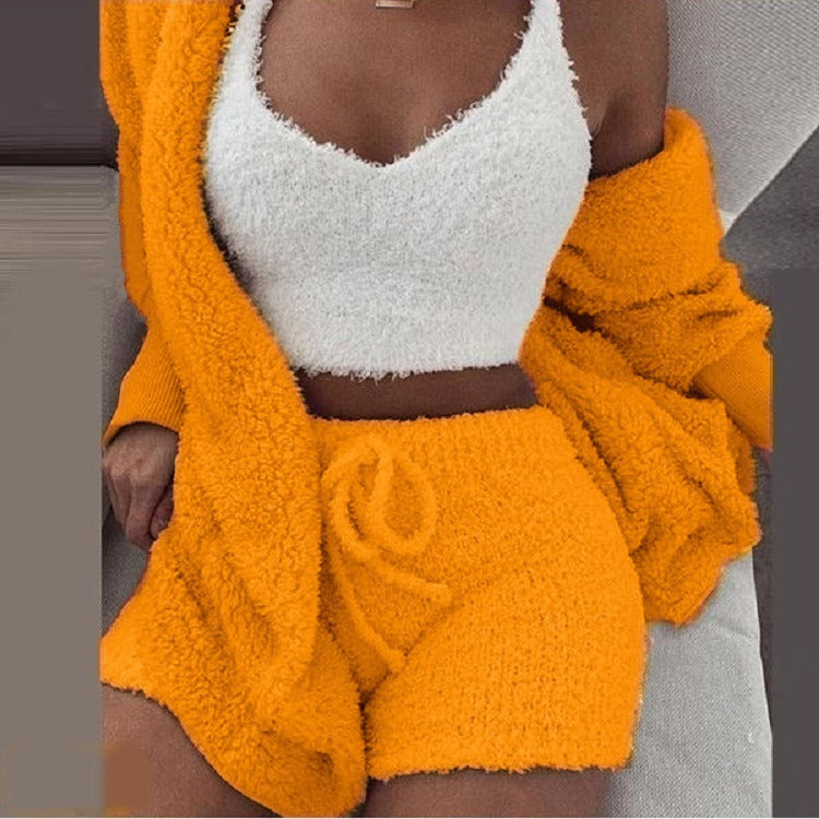 Plush Home Casual Wear - Cosy Knit Set (3 Pieces)