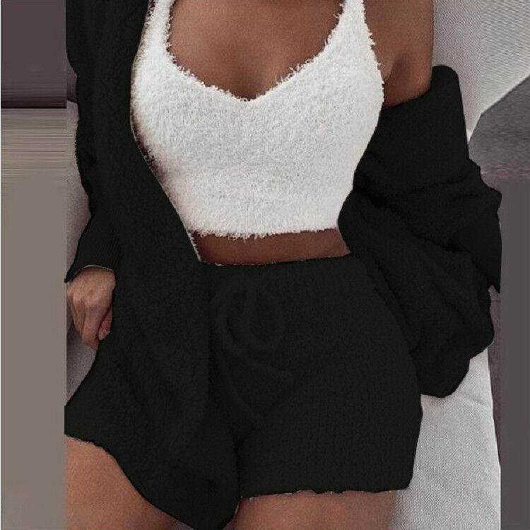 Plush Home Casual Wear - Cosy Knit Set (3 Pieces)