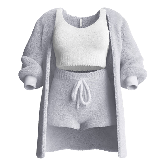 Plush Home Casual Wear - Cosy Knit Set (3 Pieces)