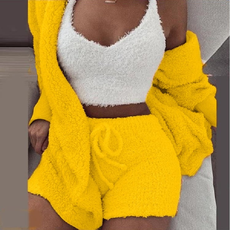 Plush Home Casual Wear - Cosy Knit Set (3 Pieces)