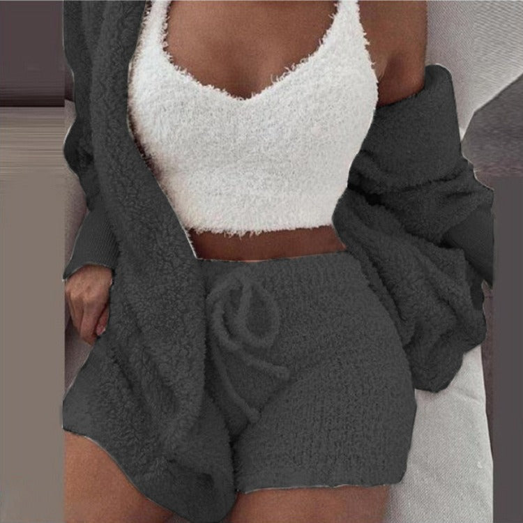 Plush Home Casual Wear - Cosy Knit Set (3 Pieces)