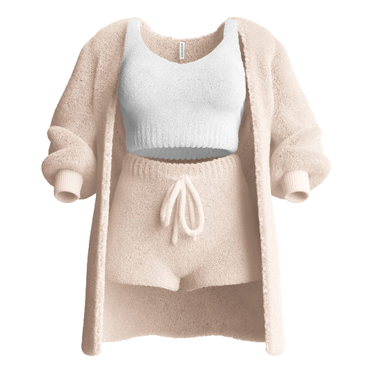 Plush Home Casual Wear - Cosy Knit Set (3 Pieces)