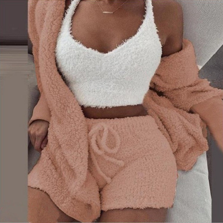 Plush Home Casual Wear - Cosy Knit Set (3 Pieces)